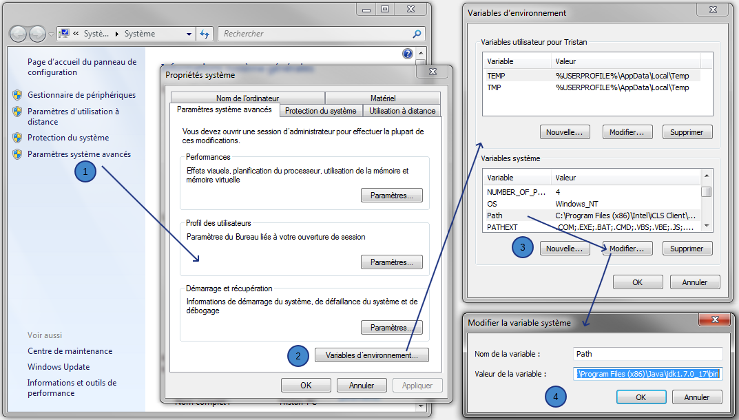 Modifier Path sous Windows